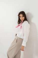 Apaszka jedwabna - Różowa - Anda