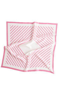 Apaszka jedwabna - Różowa - Anda - Cała