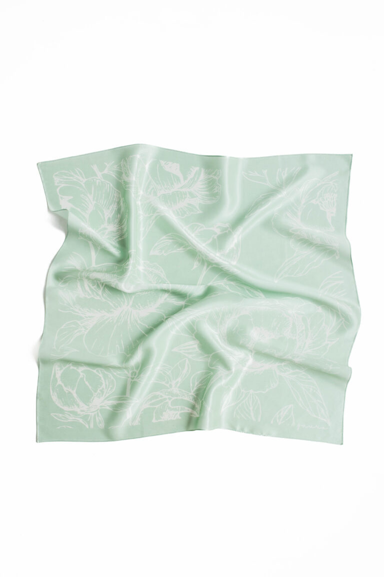 Apaszka jedwabna - Zielona - Gaja - Cała